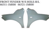 FRONT FENDER W/S HOLE R/L OEM:66311-1M000 66321-1M000