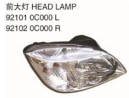 HEAD LAMP 前大灯 OEM:92101-0C000 92102-0C000