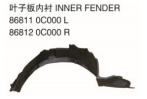 INNER FENDER 叶子板内衬 OEM:86811-0C000 86812-0C000