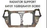 RADIATOR SUPPORT 水箱框架 64101-1G000/0C000