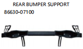 REAR BUMPER SUPPORT OEM:86630-07100