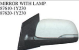 MIRROR WITH LAMP OEM:87610-1Y230 87620-1Y230