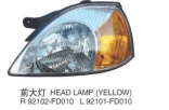 HEAD LAMP (YELLOW)  前大灯 OEM:92101-FD010 92102-FD010