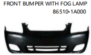 FRONT BUMPER WITH FOG LAMP 86510-1A000