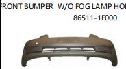 FRONT BUMPER W/O FOG LAMP HOLE 86511-1E000