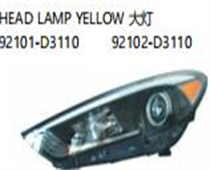 FOR HYUNDAI TUCSON /IX35 2016- 2019 HEAD LAMP YELLOW 大灯 92101-D3110 92102-D3110
