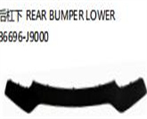 FOR HYUNDAI ENCINO/KONA 后杠下REAR BUMPER LOWER36696-J9000