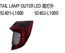 FOR HYUNDAI SONATA 2020 TAIL LAMP OUTER LED尾灯外92401-L1000   92402-L1000