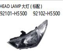 FOR HYUNDAI ACCENT/SOLARIS 2020 HEAD LAMP大灯(标配)92101-H550092102-H5500