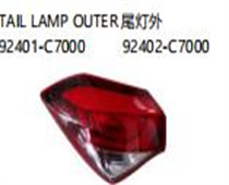 FOR HYUNDAI I20 2016 TAIL LAMP OUTER尾灯外92401-C7000    92402-C7000