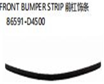 FOR KA K5 2019 FRONT BUMPERSTRIP前杠饰条86591-D4500