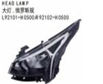 FOR KA K2 2020 /RIO 2020 HEAD LAMP 大灯，俄罗斯规 L92101-H050R92102-H0500