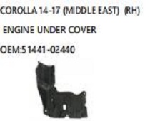 TOYOTA COROLLA 14-17 RH ENGINE UNDER COVER 51441-02440