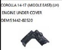 TOYOTA COROLLA 14-17 LH ENGINE UNDER COVER 51442-02520