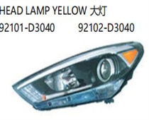 FOR HYUNDAI TUCSON /IX35 2016- 2019 HEAD LAMP YELLOW 大灯 92101-D3040 92102-D3040