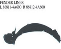 FOR HYUNDAI STAREX/H1 05 FENDER LINER L.86811-4A600 R 86812-4A600