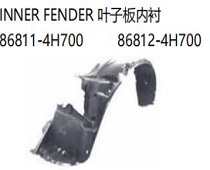 FOR HYUNDAI H1 2019 INNER FENDER叶子板内衬86811-4H700  86812-4H700