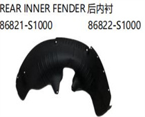 FOR HYUNDAI SANTA FE 2019 REARINNER FENDER后内衬86821-S1000 86822-S1000