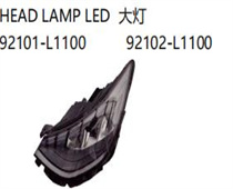 FOR HYUNDAI SONATA 2020 HEAD LAMP LED大灯92101-L1100 92102-L1100