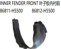 FOR HYUNDAI ACCENT/SOLARIS 2020 NNER FENDER FRONT叶子板内衬前86811-H5500   86812-H5500