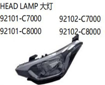 FOR HYUNDAI I20 2016 HEAD LAMP大灯92101-C700092101-C8000 92102-C7000 92102-C8000