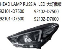 FOR HYUNDAI TUCSON 2018 HEAD LAMP RUSSIA LED大灯俄版92101-0750092102-D750092101-D760092102-D7600