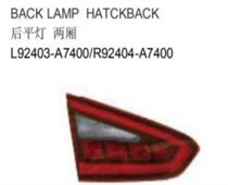FOR KA K3 2018 /CERATO 2016 BACK LAMP HATCKBACK L92403-A7400/R92404-A7400