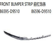 FOR KA SPORTAGE 2019 FRONT BUMPER STRIP前杠饰条86595-D951086596-D9510