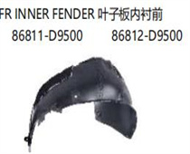 FOR KA SPORTAGE 2019 FR INNER FENDER叶子板内衬前86811-D9500    86812-D9500